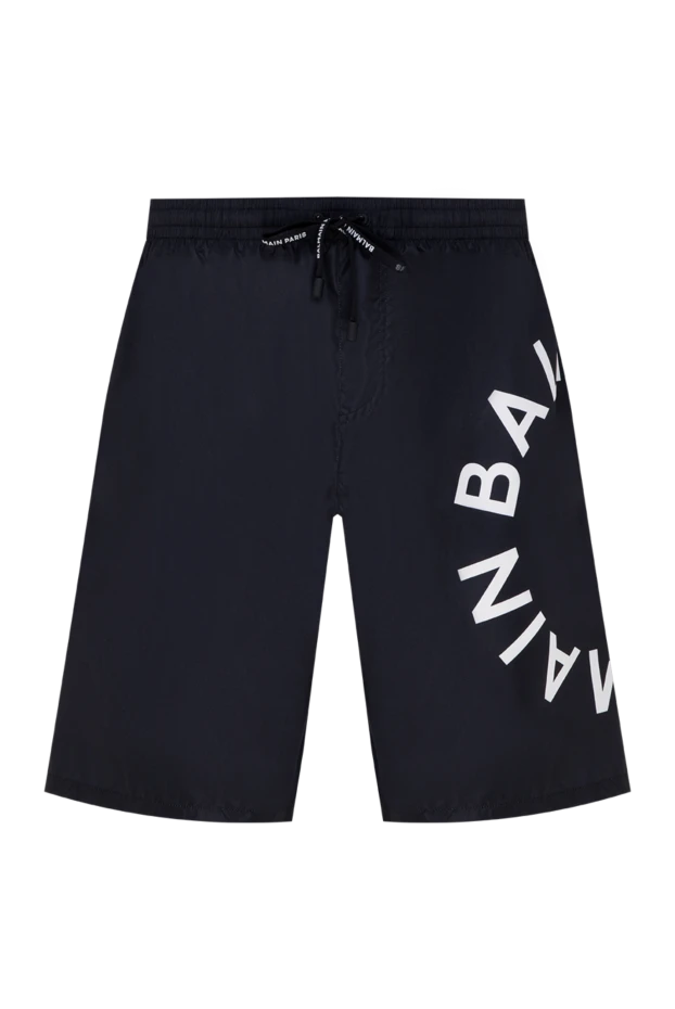 Balmain man men's black polyester shorts buy with prices and photos 177848 - photo 1