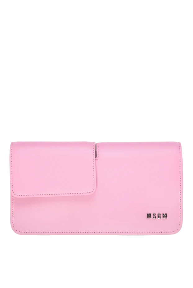 MSGM woman women's leather and polyurethane bag pink 177856 - photo 1