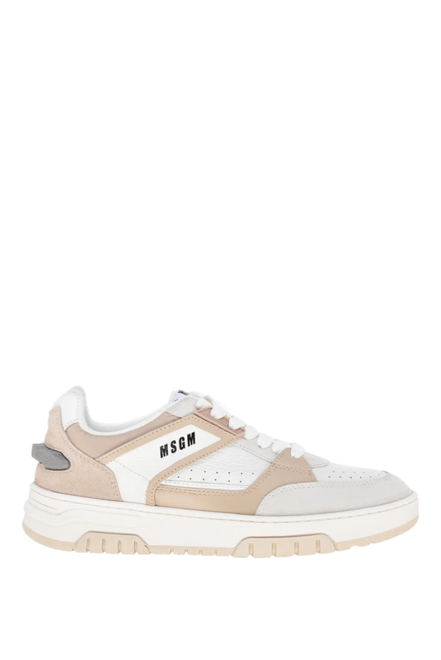 MSGM woman sneakers made of genuine leather for women, beige buy with prices and photos 177858 - photo 1