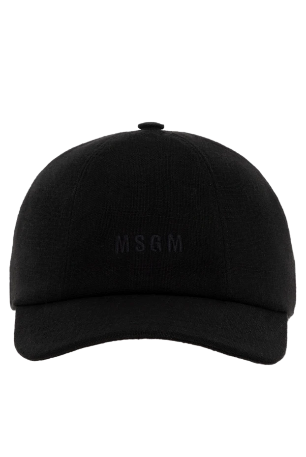 MSGM woman women's black viscose linen cap buy with prices and photos 177862 - photo 1
