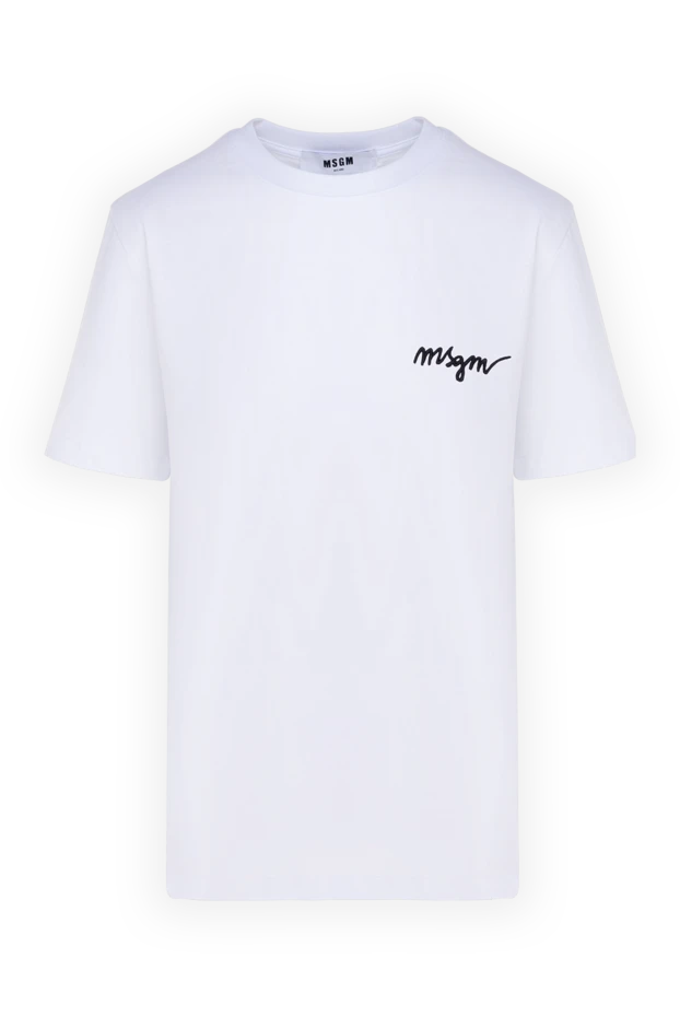 MSGM woman women's white cotton t-shirt buy with prices and photos 177866 - photo 1