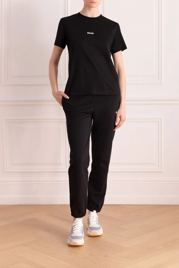 MSGM woman cotton t-shirt for women, black buy with prices and photos 177868 - photo 2