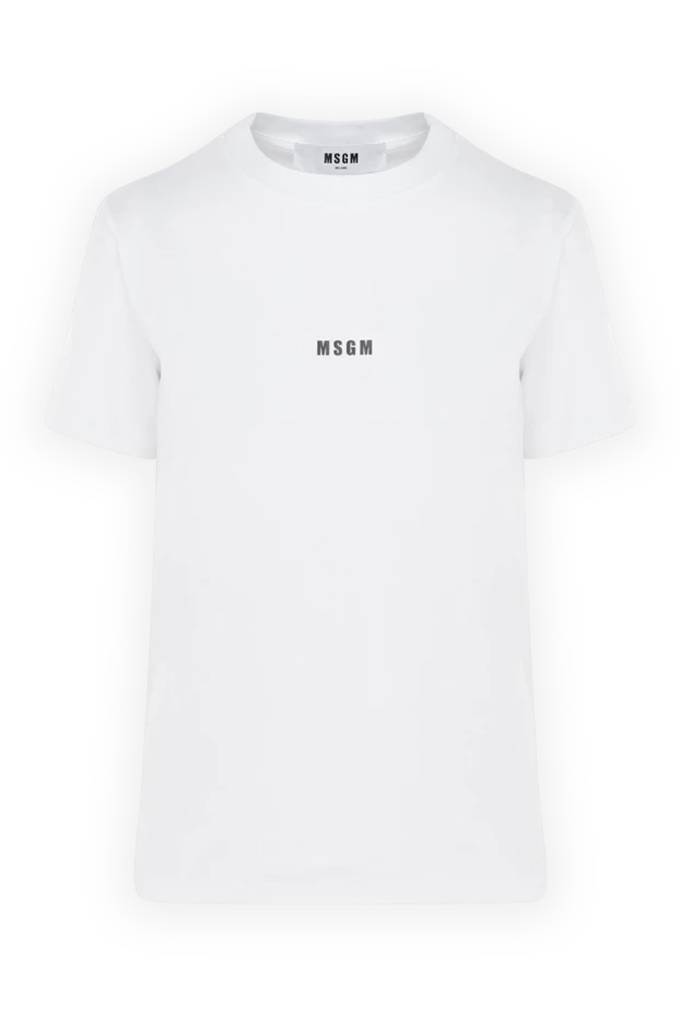 MSGM женские футболка из хлопка женская белая купить с ценами и фото 177869 - фото 1