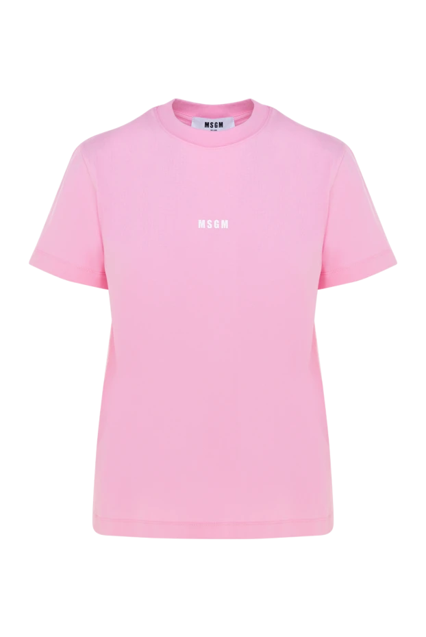 MSGM жіночі футболка з бавовни жіноча рожева купити фото з цінами 177870 - фото 1