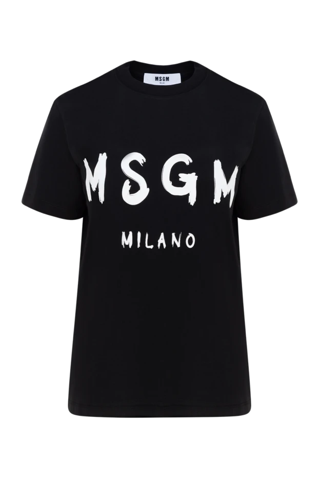 MSGM woman cotton t-shirt for women, black buy with prices and photos 177871 - photo 1