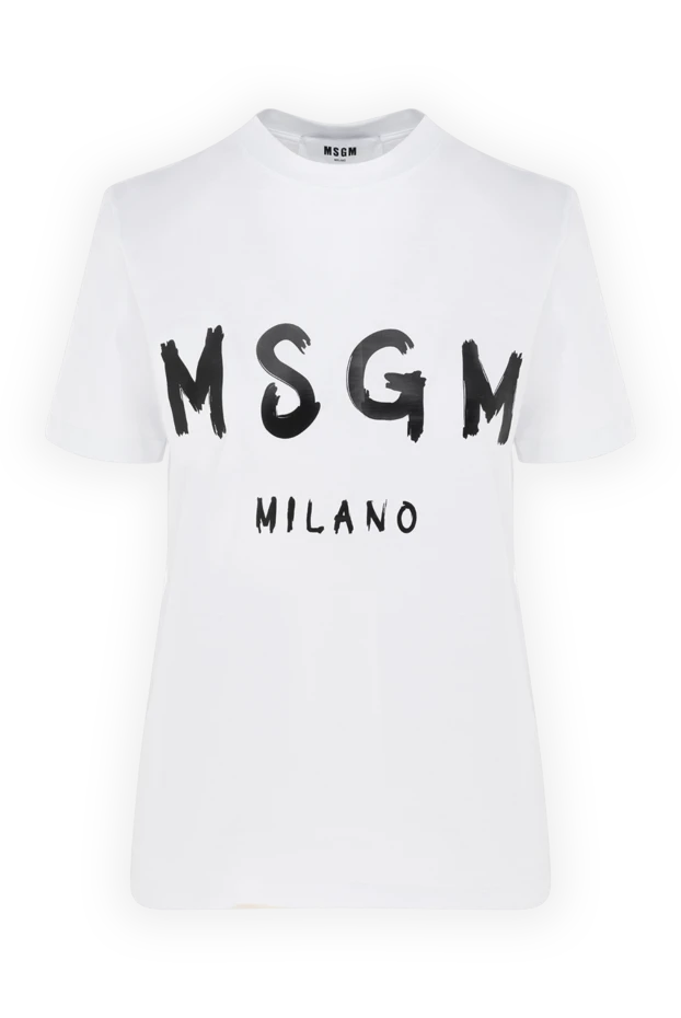 MSGM woman women's white cotton t-shirt buy with prices and photos 177872 - photo 1