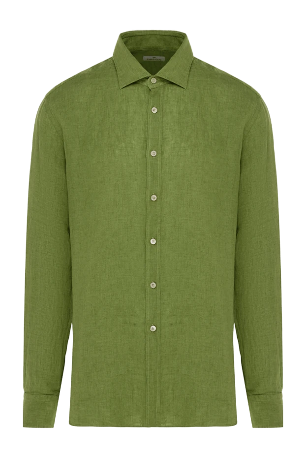 Alessandro Gherardi мужские сорочка из льна мужская зеленая купить с ценами и фото 177880 - фото 1