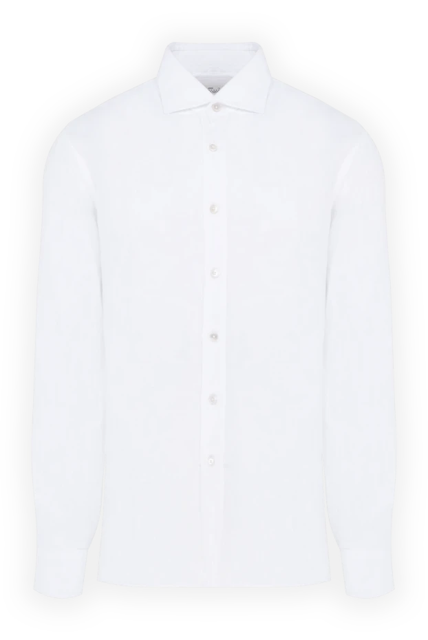 Alessandro Gherardi man men's white linen shirt 177882 - photo 1