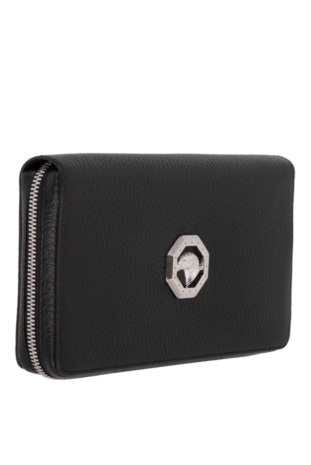Stefano Ricci портмоне из кожи мужское черное 177906 - фото 3