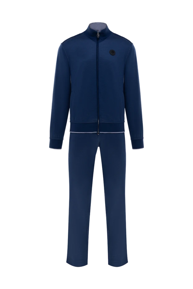 Stefano Ricci blue men's walking suit made of wool and polyamide 177909 - photo 1