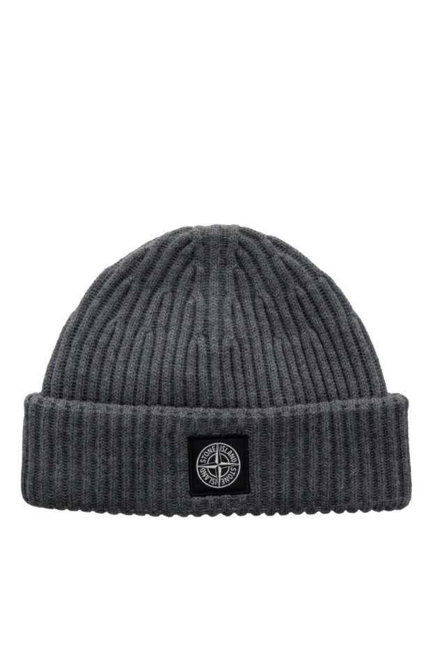 Stone Island man men's gray wool hat buy with prices and photos 177913 - photo 1