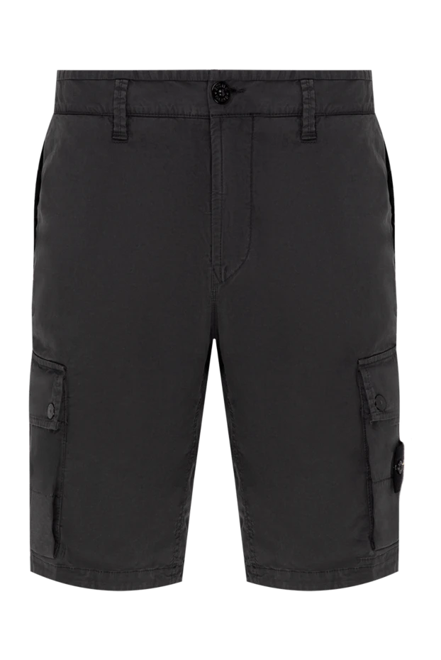 Stone Island man men's cotton and elastane shorts, gray buy with prices and photos 177914 - photo 1