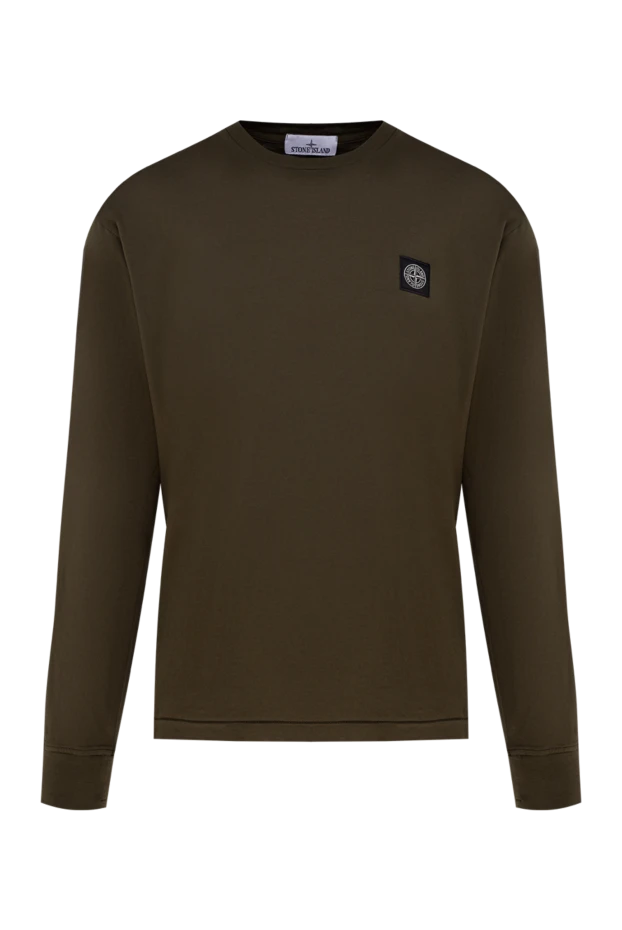 Stone Island man cotton sweatshirt for men, brown buy with prices and photos 177917 - photo 1