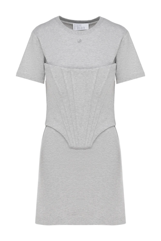 Giuseppe Di Morabito woman women's gray cotton dress 177939 - photo 1