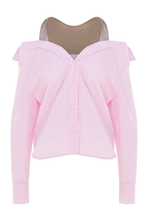 Giuseppe Di Morabito woman women's pink cotton blouse 177945 - photo 1