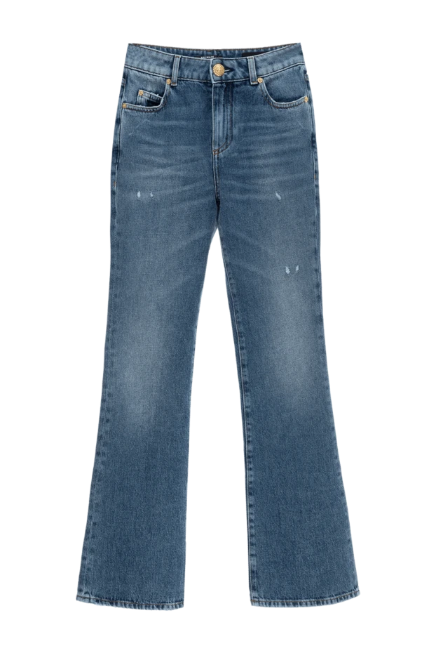 Balmain женские джинсы из хлопка женские голубые купить с ценами и фото 177960 - фото 1
