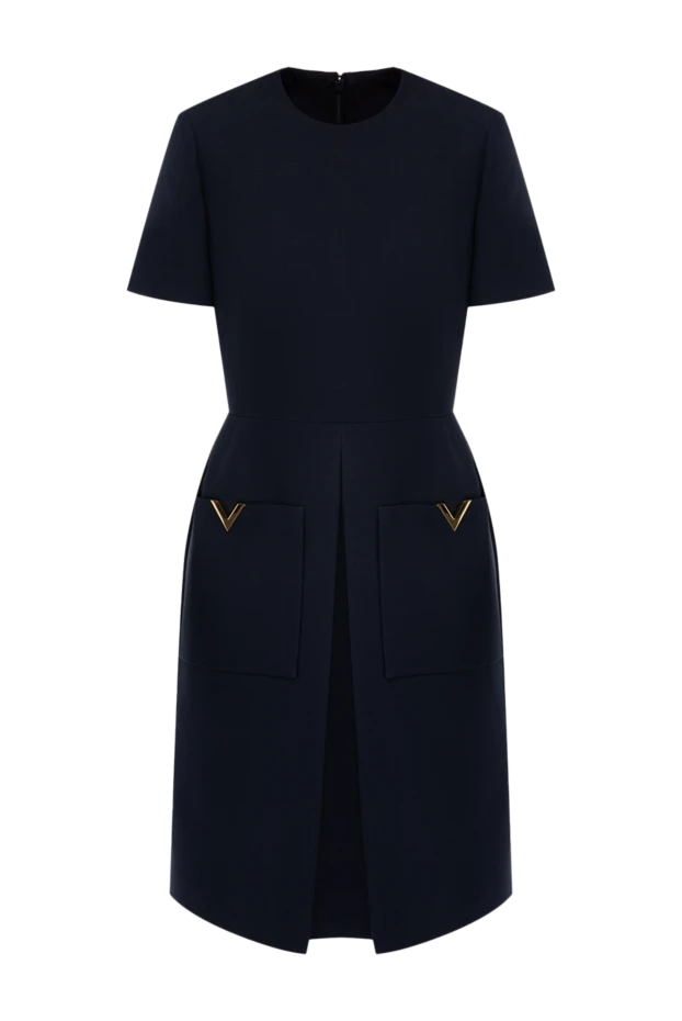 Valentino woman women's black wool and silk dress buy with prices and photos 178038 - photo 1