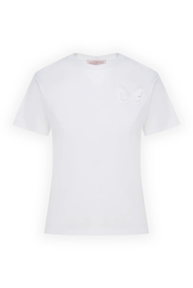 Valentino woman women's white cotton t-shirt 178039 - photo 1