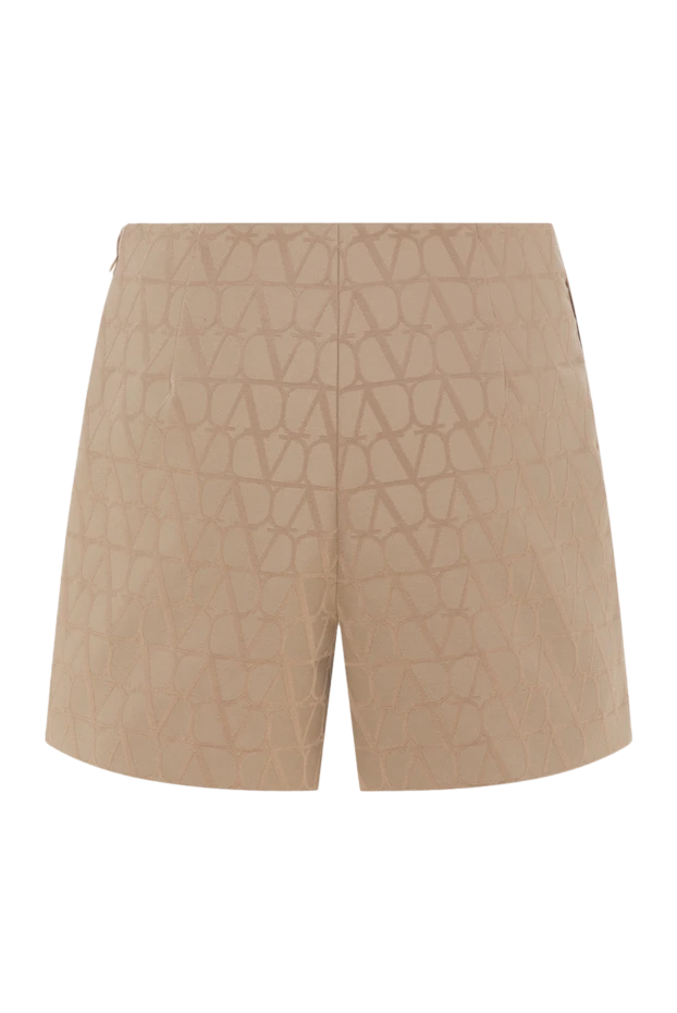 Valentino beige cotton and polyester shorts for women 178041 - photo 1