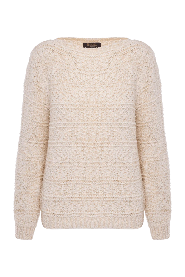 Loro Piana woman silk and cotton jumper for women, beige buy with prices and photos 178061 - photo 1