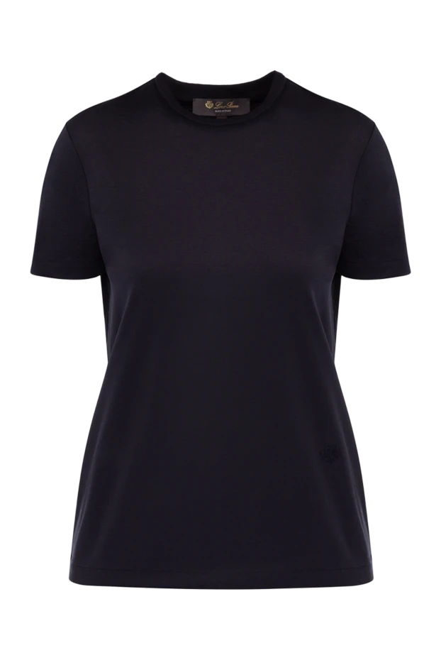 Loro Piana woman women's blue cotton t-shirt buy with prices and photos 178064 - photo 1