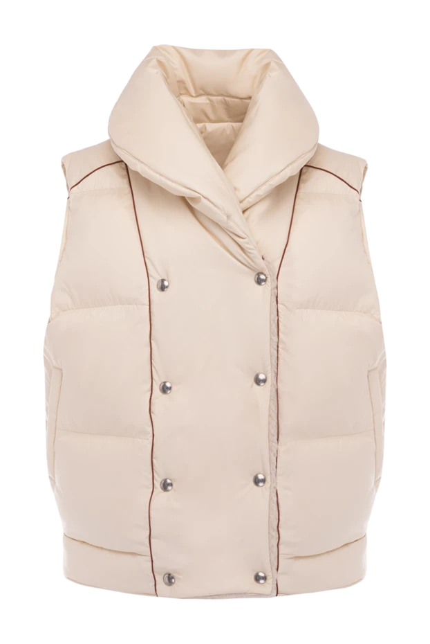 Loro Piana woman women's double-sided cashmere and silk vest, beige buy with prices and photos 178066 - photo 1
