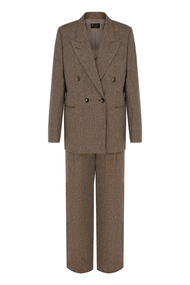 Loro Piana женские костюм с брюками женский коричневый купить с ценами и фото 178071 - фото 1