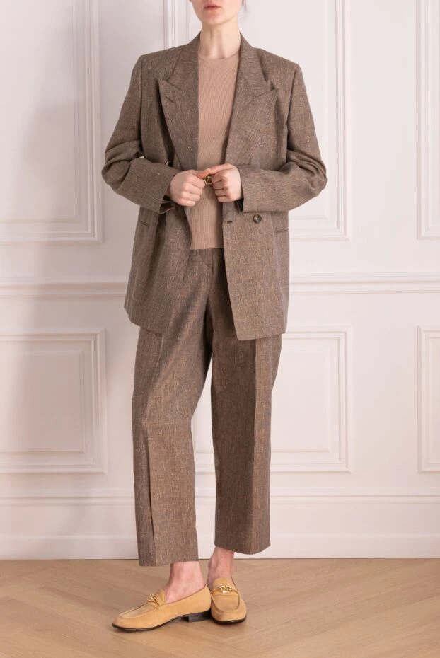 Loro Piana suit with trousers for women brown 178071 - photo 2