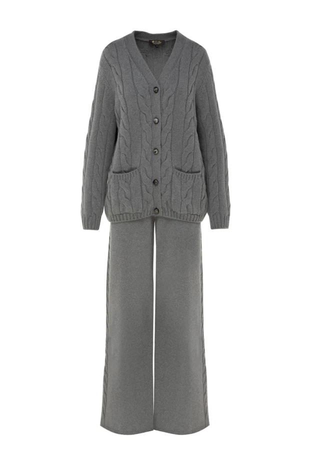 Loro Piana жіночі костюм прогулянковий із кашеміру сірий купити фото з цінами 178074 - фото 1