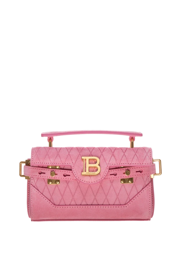 Balmain woman women's pink calfskin bag 178087 - photo 1