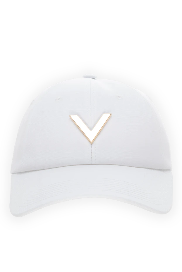 Women's cap made of cotton and elastane white