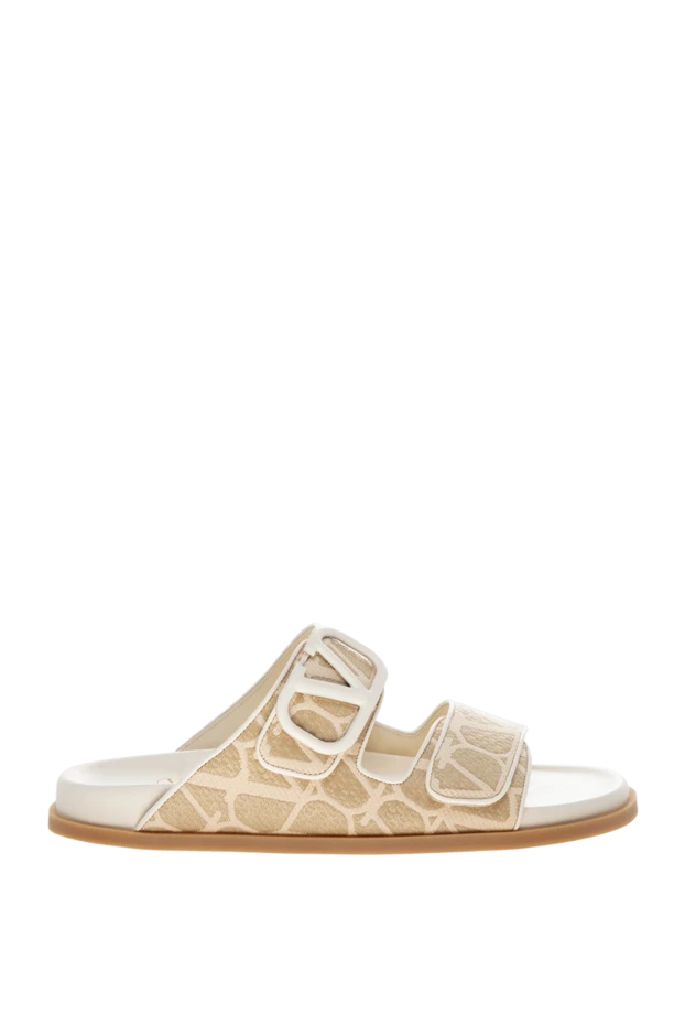 Valentino woman women's polyamide and cotton slippers, beige buy with prices and photos 178104 - photo 1