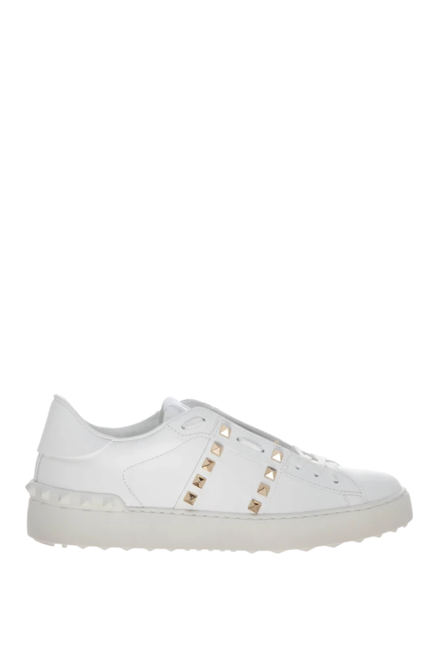 Valentino women's genuine leather snickers in white 178106 - photo 1