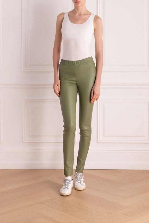 Max&Moi woman women's genuine leather leggings green buy with prices and photos 178151 - photo 2