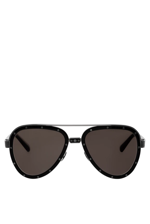 Stefano Ricci очки для защиты от солнца из металла и пластика черные мужские 178201 - фото 1