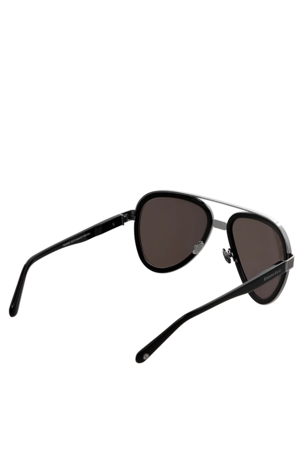 Stefano Ricci очки для защиты от солнца из металла и пластика черные мужские 178201 - фото 3