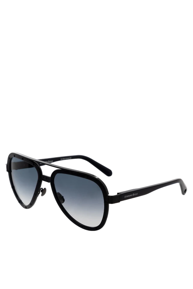 Stefano Ricci очки для защиты от солнца из пластика синие мужские 178202 - фото 2