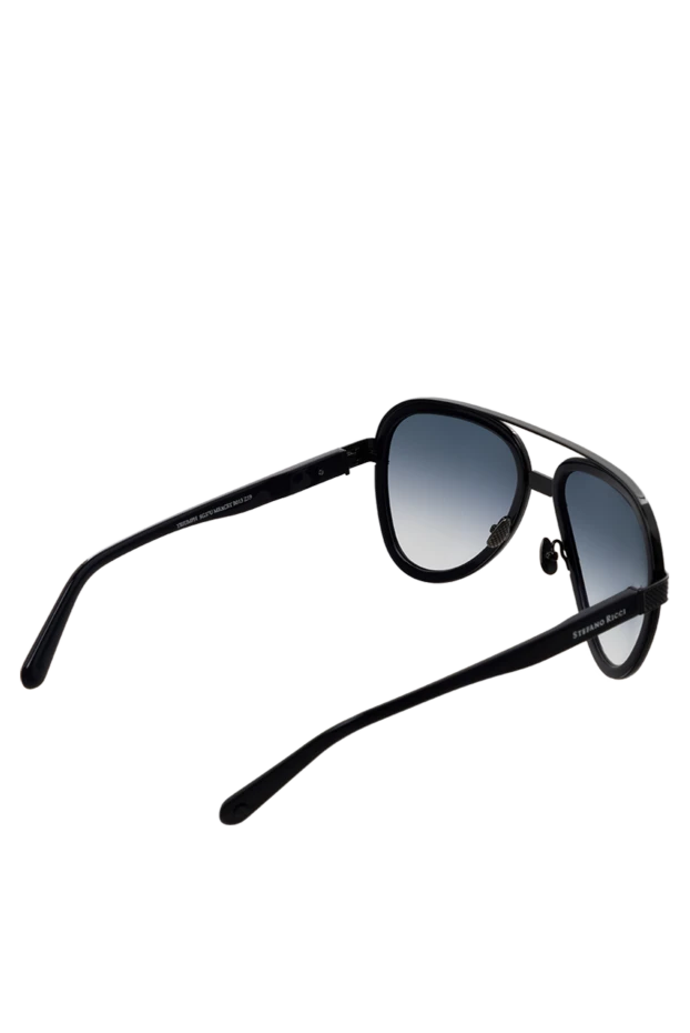 Stefano Ricci очки для защиты от солнца из пластика синие мужские 178202 - фото 3