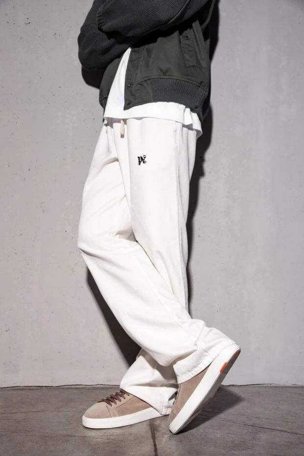 Santoni beige suede sneakers for men 178210 - photo 3