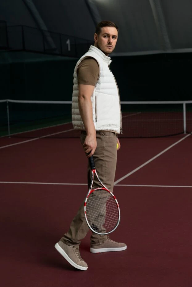 Santoni beige suede sneakers for men 178210 - photo 2