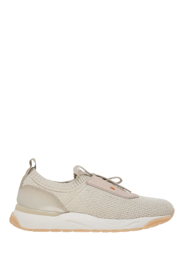 Cotton sneakers for men beige