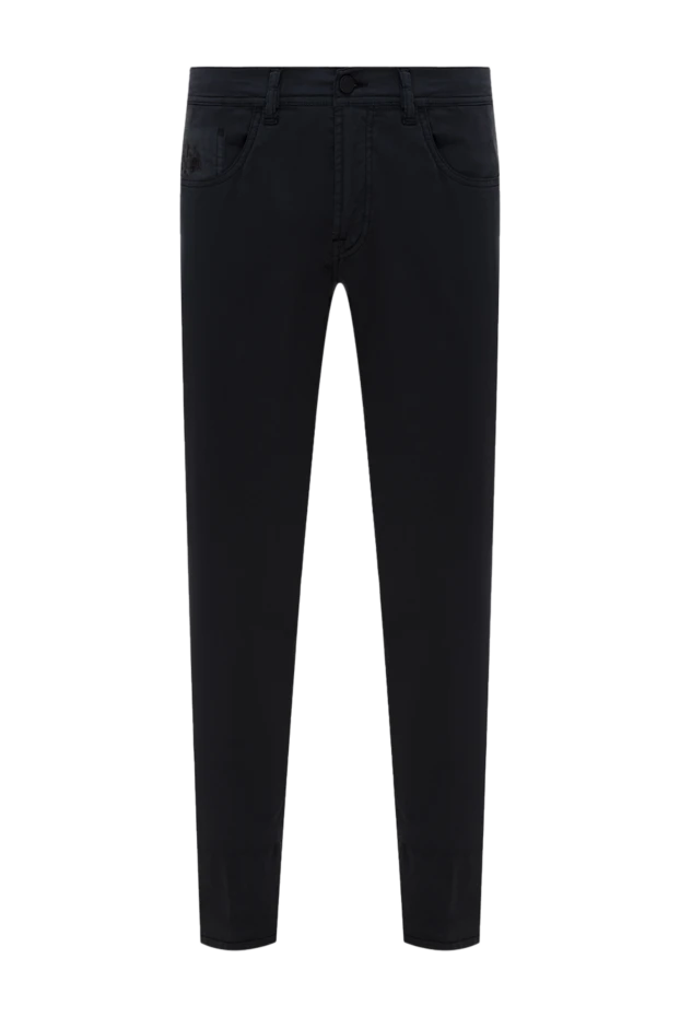 Scissor Scriptor jeans made of cotton and elastane and crocodile leather men's black 197094 - photo 1