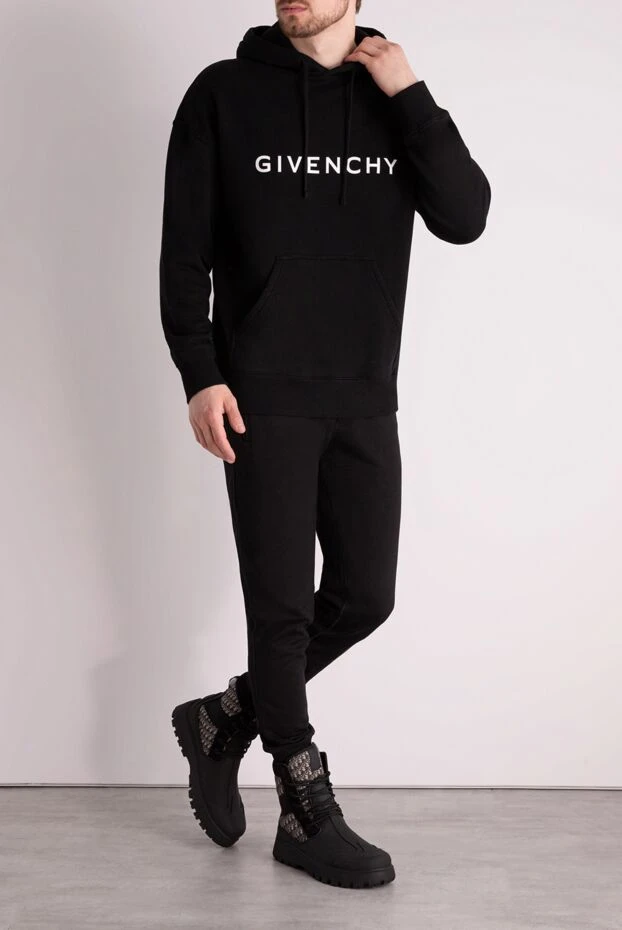 Givenchy man men's black cotton hoodie buy with prices and photos 178223 - photo 2