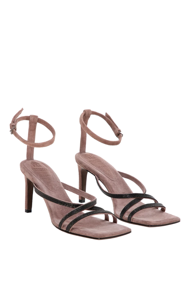 Brunello Cucinelli босоножки из натуральной кожи женские 178283 - фото 3