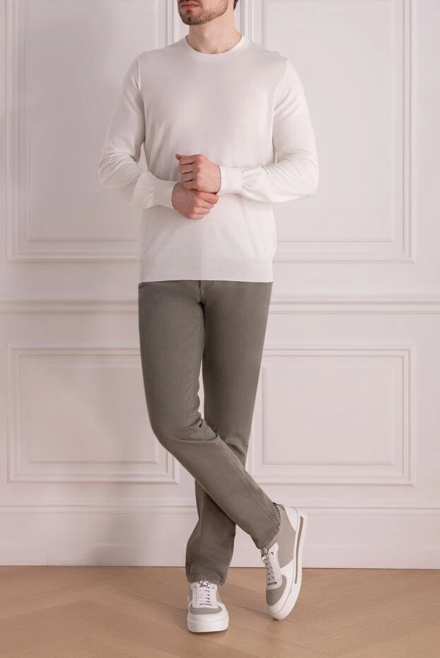 Brunello Cucinelli gray cotton jeans for men 178293 - photo 2