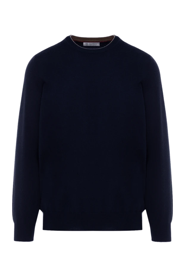 Brunello Cucinelli джемпер із кашеміру чоловічий синій 178302 - фото 1