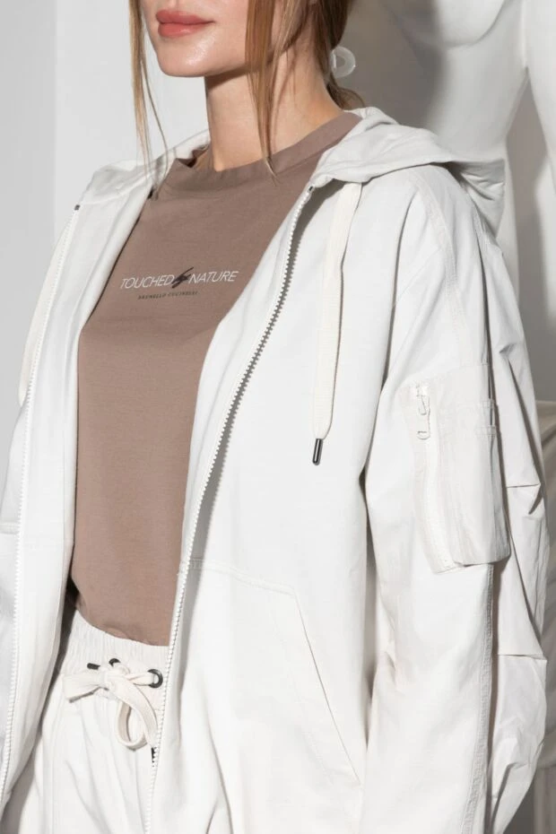 Brunello Cucinelli t-shirt made of cotton for women brown 178326 - photo 2