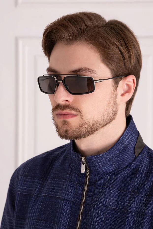 Chrome Hearts чоловічі окуляри сонцезахисні із металу сірі чоловічі купити фото з цінами 178374 - фото 2