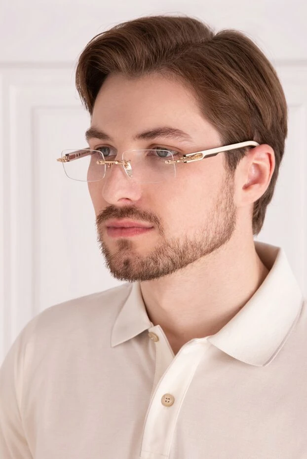 Chrome Hearts чоловічі окуляри сонцезахисні із металу жовті чоловічі купити фото з цінами 178382 - фото 2