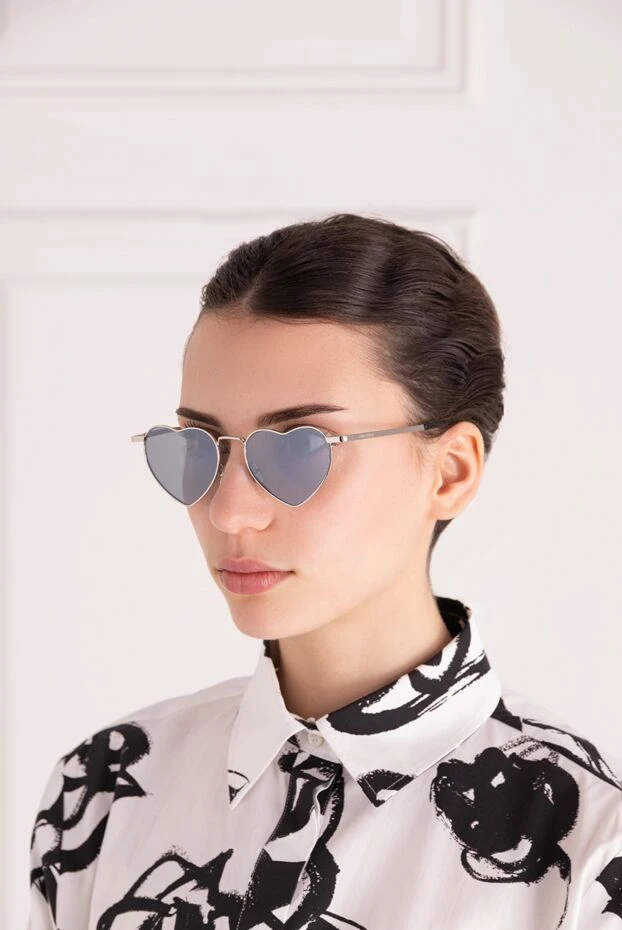 Saint Laurent woman metal sunglasses, gray 178394 - photo 2